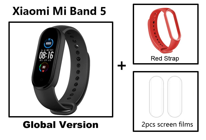 Xiaomi Mi Band5 Smart Wristband Heart Rate Fitness Tracker Bluetooth Sport Bracelet AMOLED Screen Mi band 5