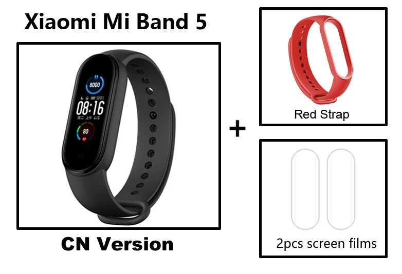 Xiaomi Mi Band5 Smart Wristband Heart Rate Fitness Tracker Bluetooth Sport Bracelet AMOLED Screen Mi band 5