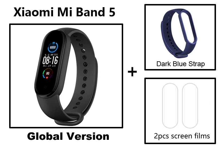 Xiaomi Mi Band5 Smart Wristband Heart Rate Fitness Tracker Bluetooth Sport Bracelet AMOLED Screen Mi band 5