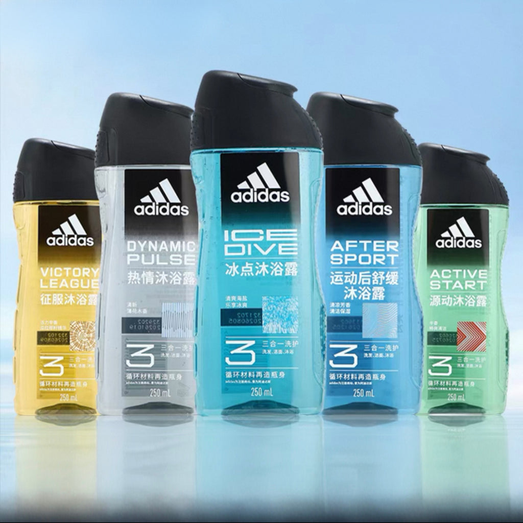 Adidas 3 in 1 body, hair & face shower gel, 600ml