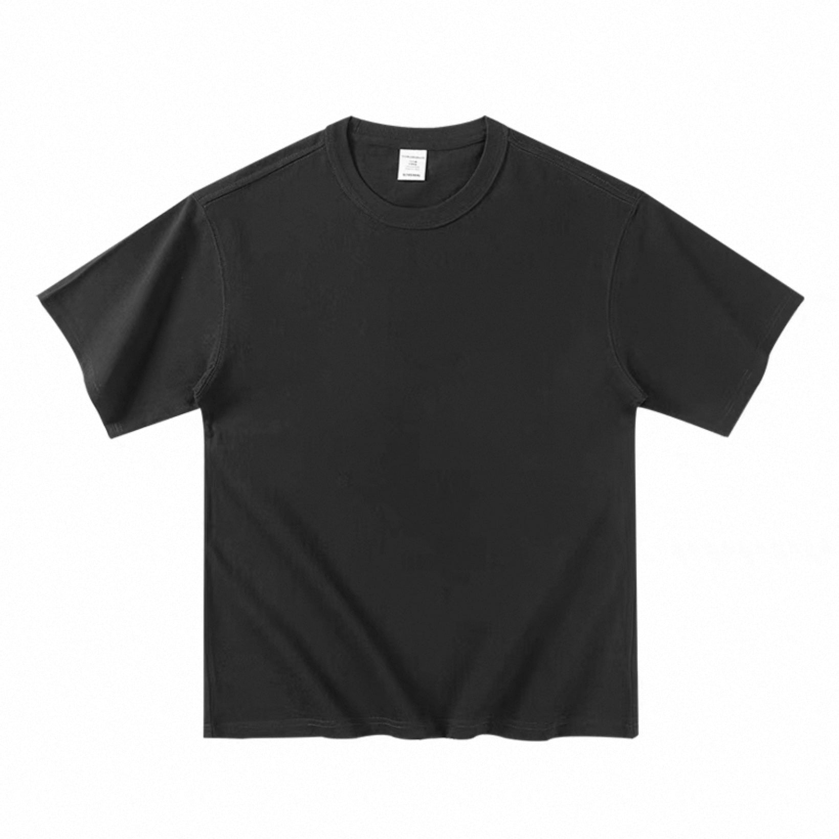 Heavyweight 100% Cotton Solid T-Shirt with Premium 400g, Double-Needle Stitching, Classic Fit