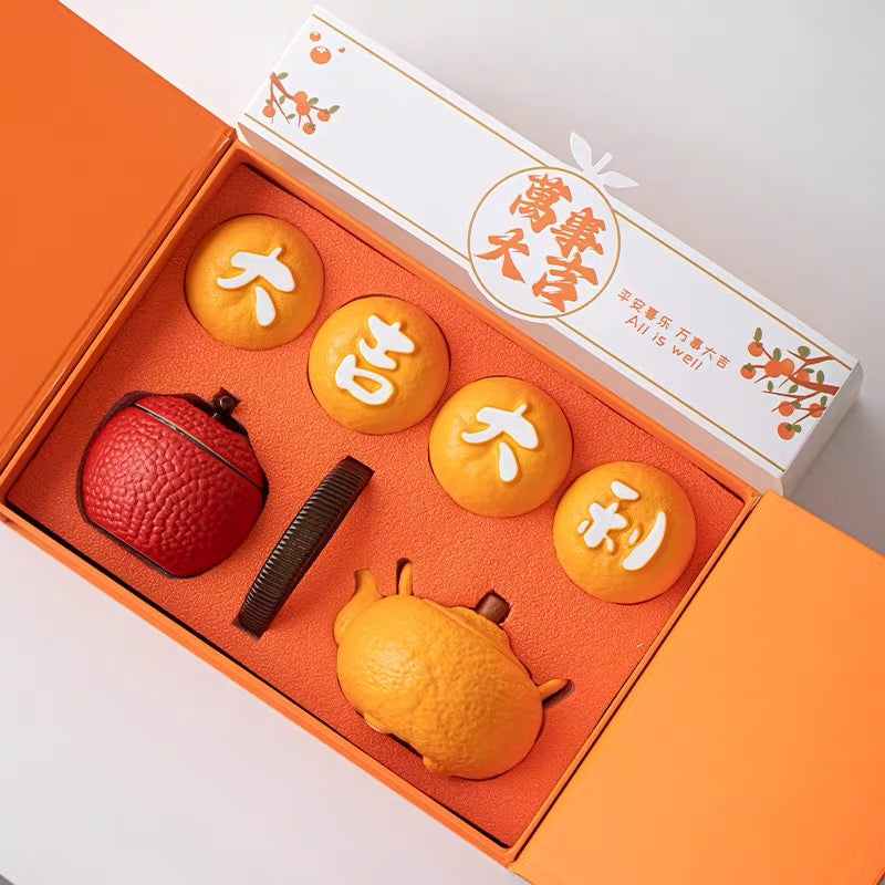 Lucky Blessing Tea Pot Gift Set