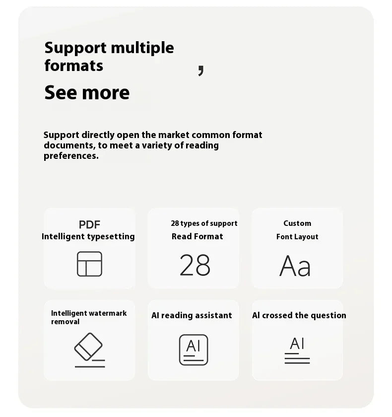 Onxy Boox P6 E-Book Reader Electronic Portable Ink Screen Smart Electronic 6.13inches Paper Eye Protection Ebook Reader Custom