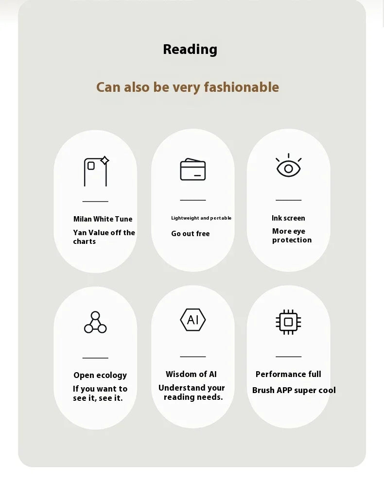 Onxy Boox P6 E-Book Reader Electronic Portable Ink Screen Smart Electronic 6.13inches Paper Eye Protection Ebook Reader Custom